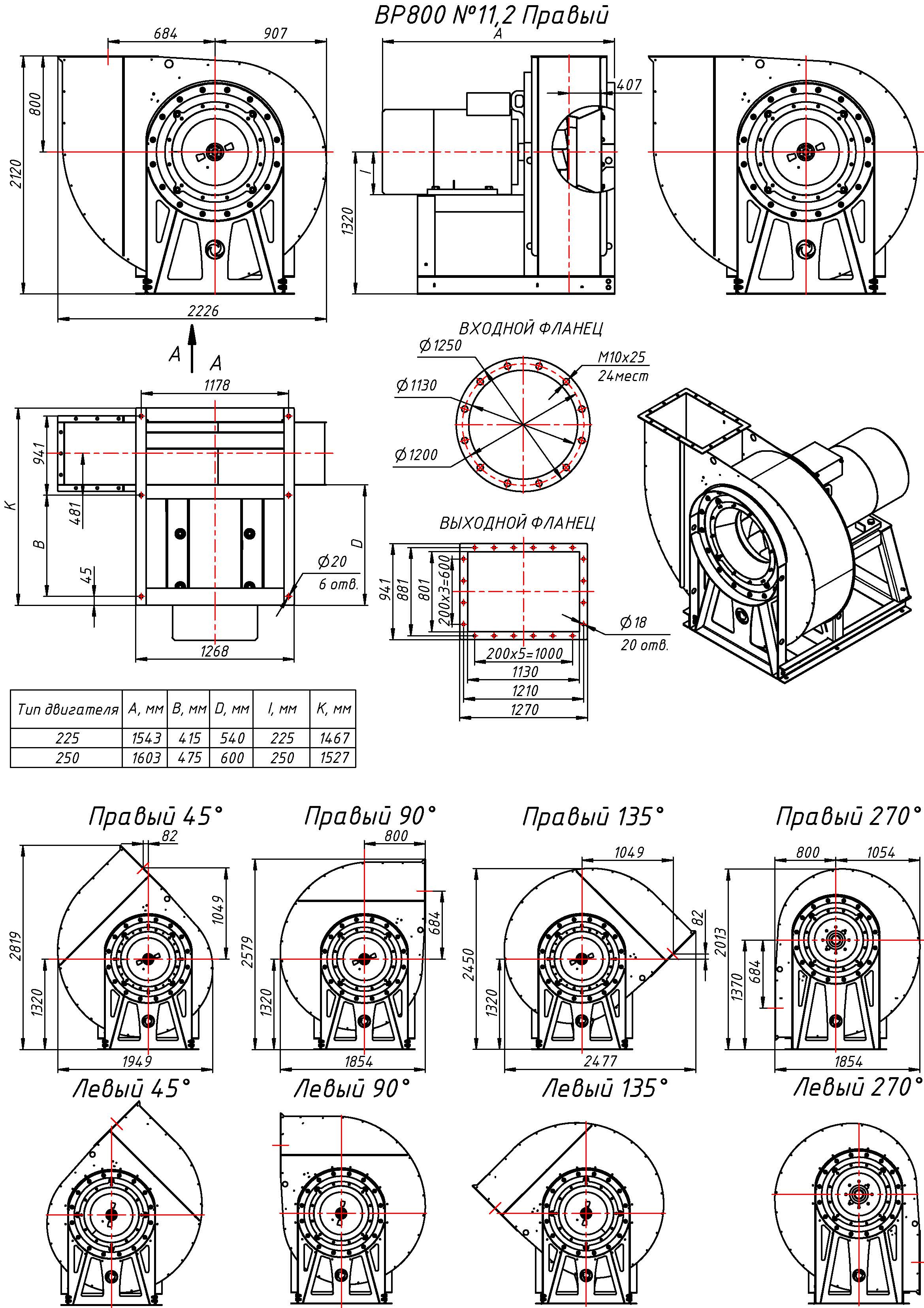 Индустриальный вентилятор ВР 800 №11,2